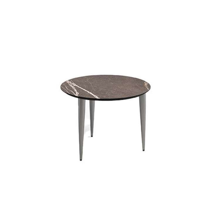Priser på Thomsen Furniture - Katrine sofabord - Ø68 cm - Eg sort lak - Laminat - 40 cm