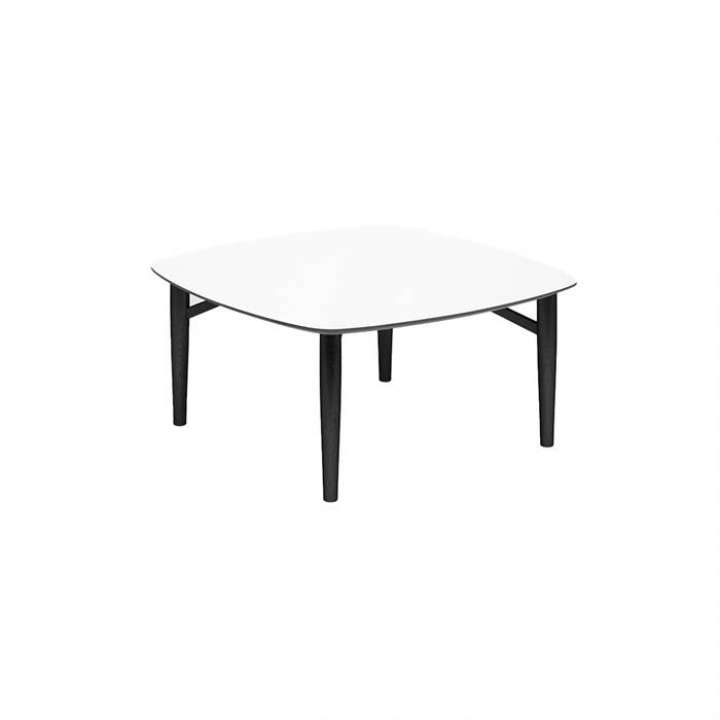 Priser på Thomsen Furniture - Katrine sofabord - Bådform - 80x128 cm - Hvid laminat