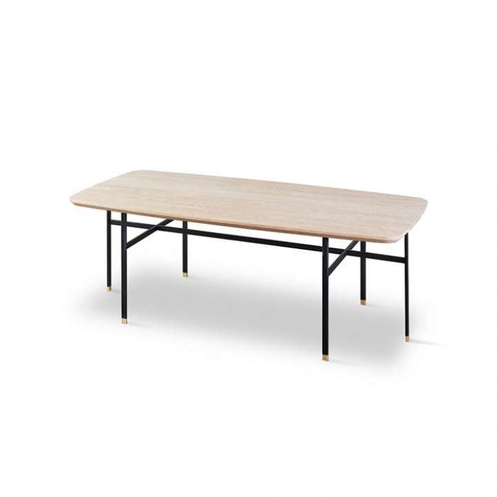 Priser på Skovby SM244 / SM263S sofabord - 130 x 65 cm - Bordplade: Massiv hvidolieret eg