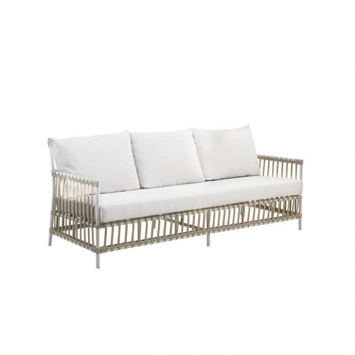 Priser på Sika Design Caroline 3-seater - Exterior - Dove White, B456 Taupe - Inkl. 3 rygpuder