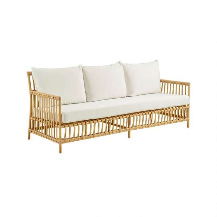 Priser på Sika Design Caroline 3-seater - Exterior - Natural, B452 Black - Inkl. 3 rygpuder