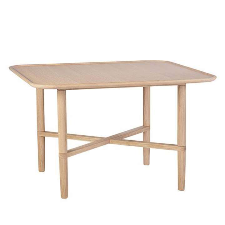 Priser på Haslev Opus sofabord kvadratisk - eg - 80x80 - Sæbebehandlet eg