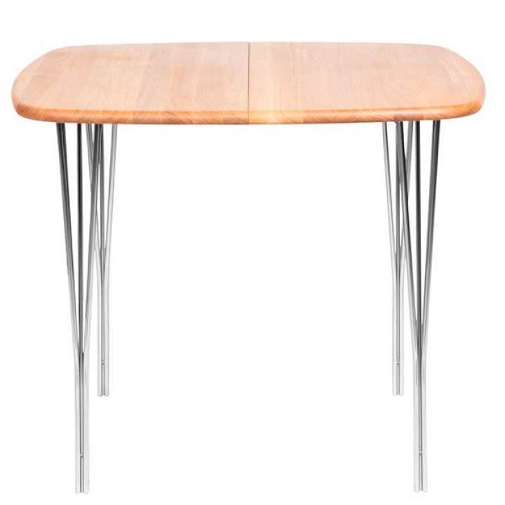 Priser på Haslev Symphony 84 spisebord - massiv/splitben - 105 x 105 cm.