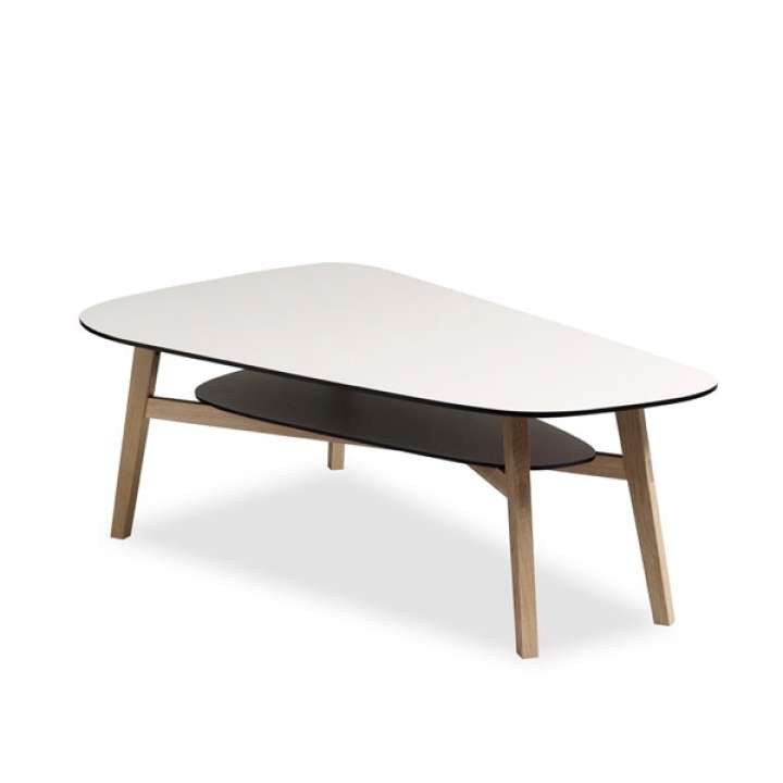 Priser på Andersen Furniture C1 sofabord 140 x 83 x H45 cm - Venstrevendt - Silver