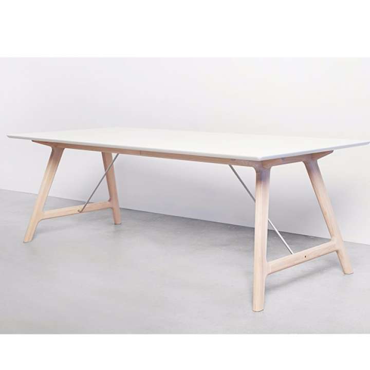 Priser på Andersen Furniture T7 spisebord - 95 x 170 cm. - hvid laminat - hvidolieret eg