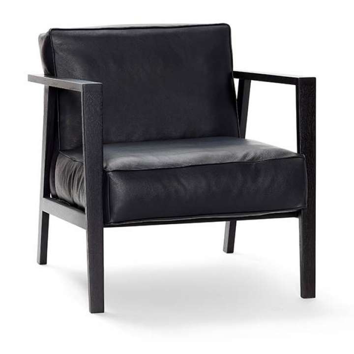 Priser på Andersen Furniture LC1 Loungestol - sort læder og sort lakeret stel