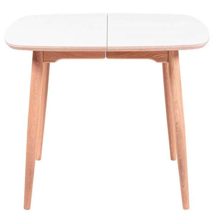 Priser på Haslev Symphony 84 spisebord - laminat/træben - 105 x 105 cm.