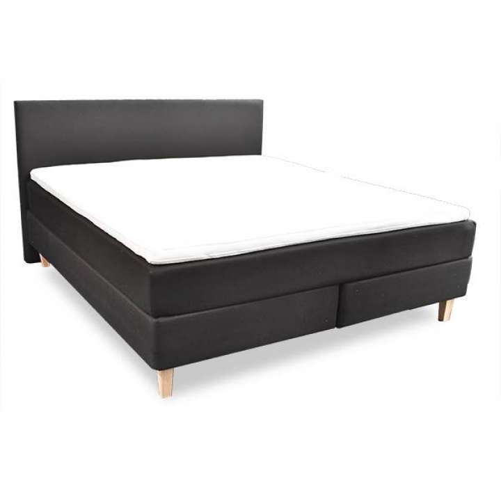 Priser på Dannevang kontinentalseng - 160x200 cm - Grå - 1 madraskerne - Medium/Medium