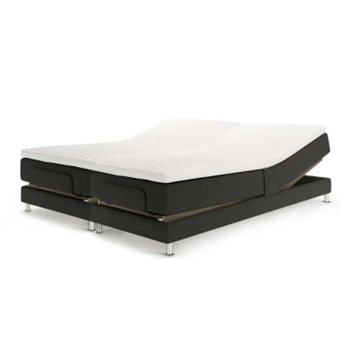 Priser på Jensen Diplomat Dream elevationsseng - Softline 1 - 180x200 cm. - Lysegrå - Fast/Fast