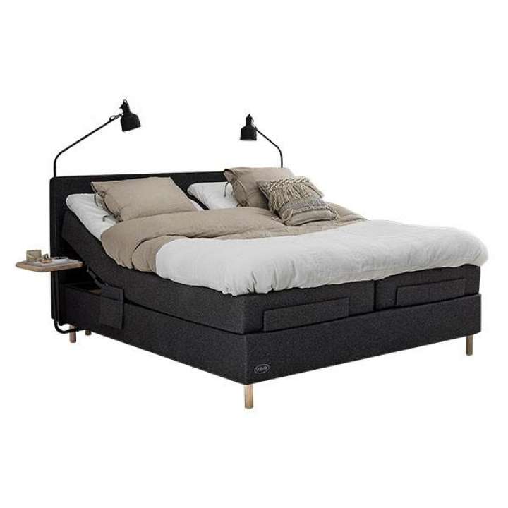 Priser på Jensen Ambassadør Dream elevationsseng - Sleep 3 top - 160 x 200 cm - Greige 487
