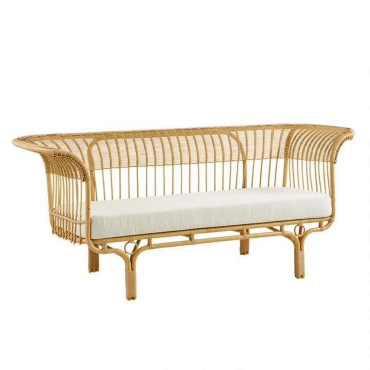 Priser på Sika Design Belladonna sofa - Alu-rattan - Natural inkl. hynde i B450 white