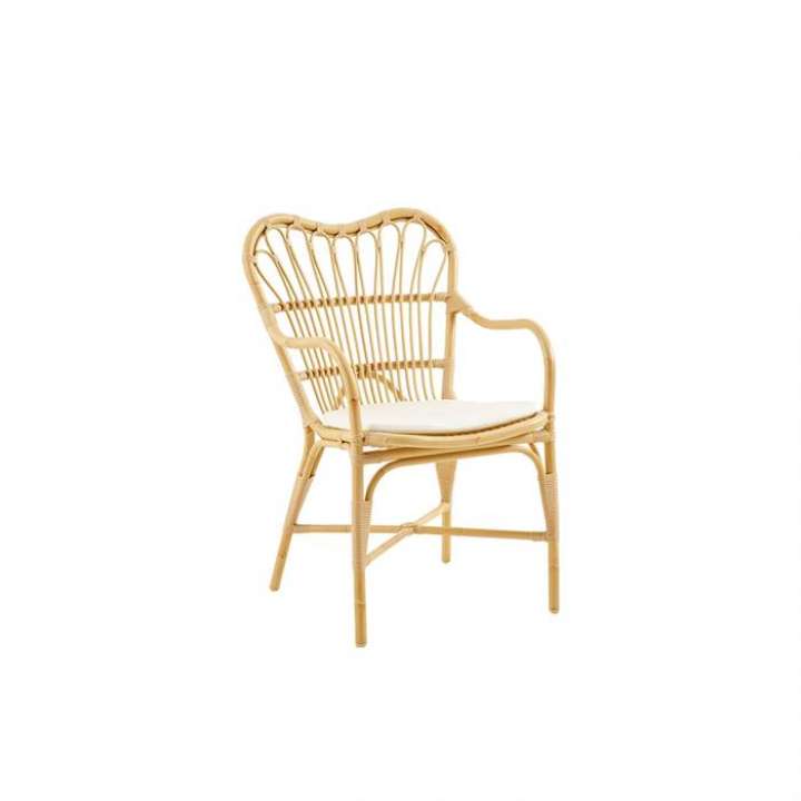 Priser på Sika Design Margret spisebordsstol - Naturel - inkl. B452 sort hynde