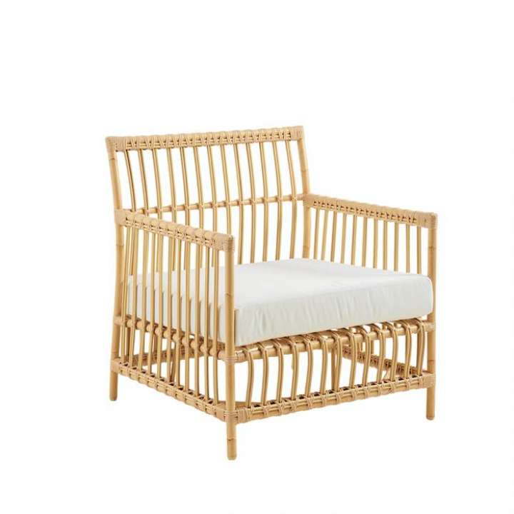 Priser på Sika Design Caroline lænestol - Exterior - Natural inkl. sædehynde i B450 White