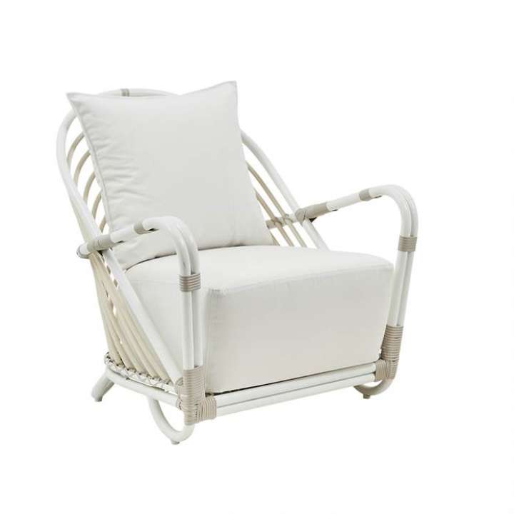 Priser på Sika Design Charlottenborg Exterior stol - Dove White - inkl. hynde i B451 Beige