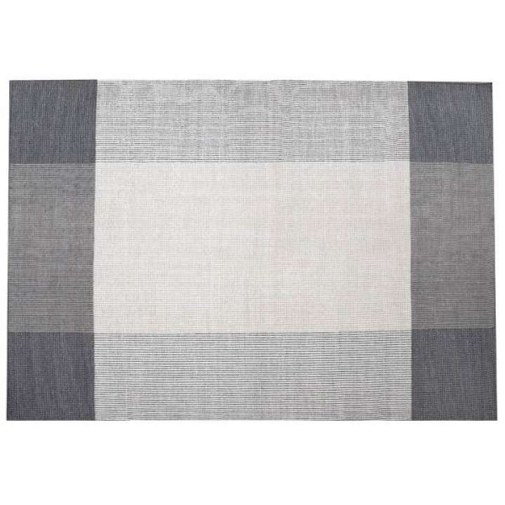 Priser på C. Olesen Kelim tæppe - Lucca - Grey/White 140 x 200 cm.