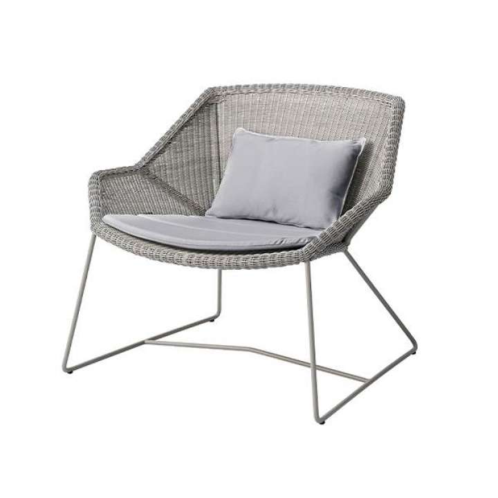 Priser på Cane-line Breeze loungestol - Taupe - Natté light grey