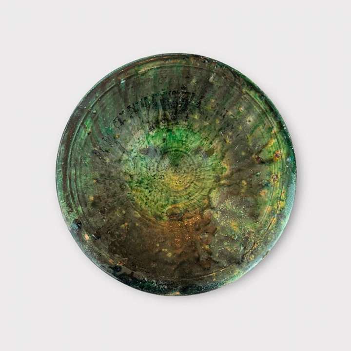 Priser på Fad i grøn 30 cm. Tamegroute keramik V3