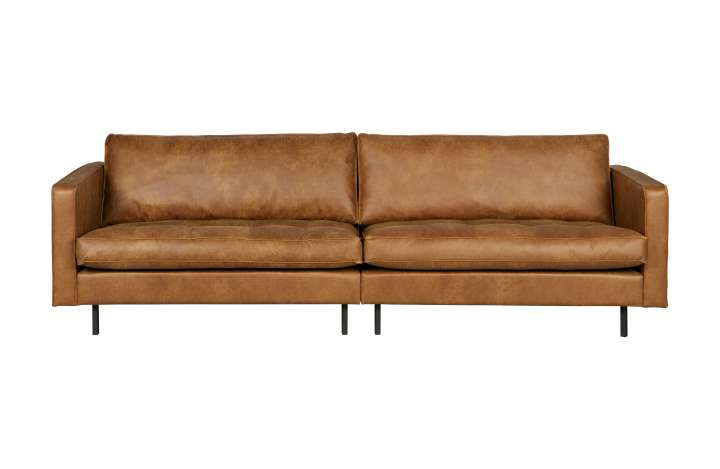 Priser på BEPUREHOME Rodeo 3 pers. sofa - cognac stof