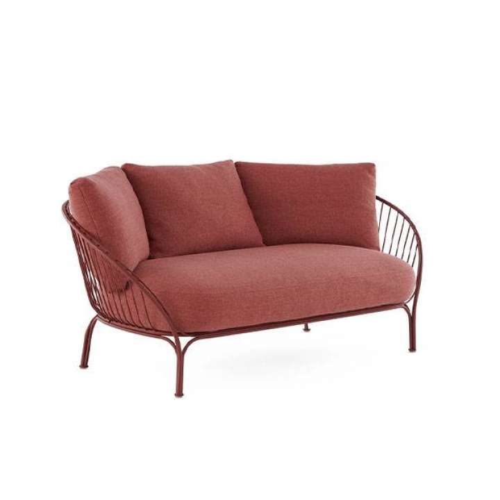 Priser på Kartell Hiray Sofa med hynder - Stel og hynder i bordeaux