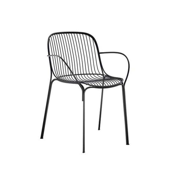 Priser på Kartell Hiray havestol med armlæn - Sort