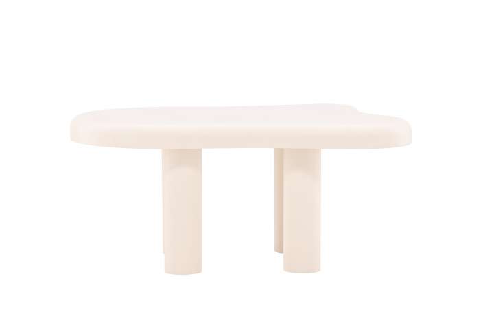 Priser på VENTURE DESIGN Strömstad sofabord, organisk - hvid MDF (71x100)