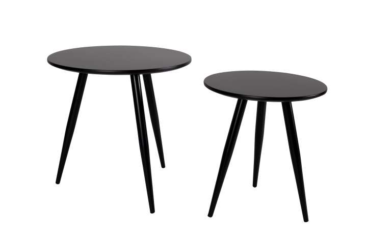 Priser på WHITE LABEL LIVING Daven sidebord - sort metal (sæt med 2)