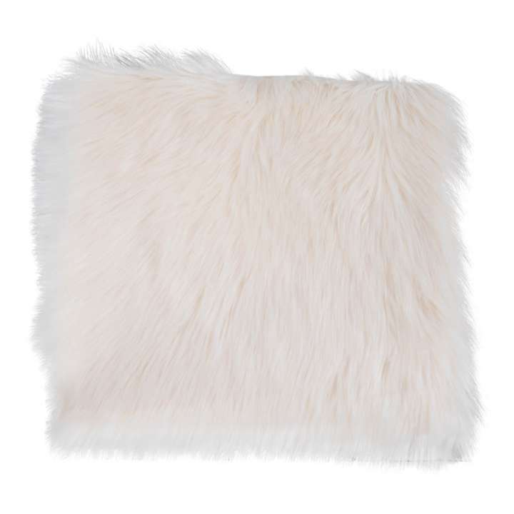 Priser på HOUSE NORDIC Imiteret Lammeskindshynde, kvadratisk - hvid polyester (40x40)