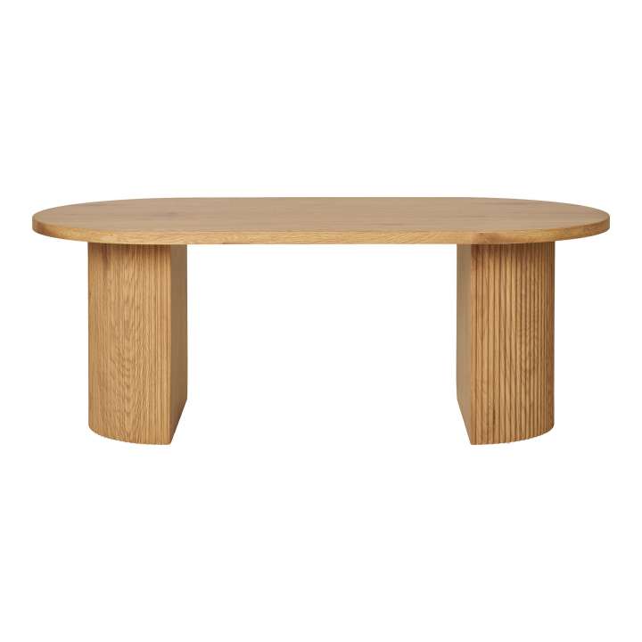 Priser på HOUSE NORDIC Boavista sofabord, oval - natur decorpapir (60x120)