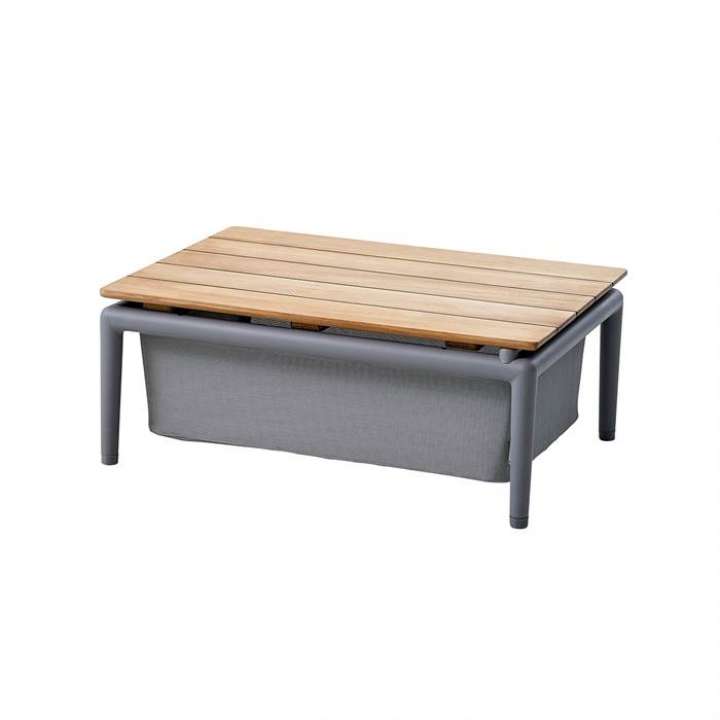 Priser på Cane-Line Conic Box Bord 74 x 52 cm - Stel: Lysegrå