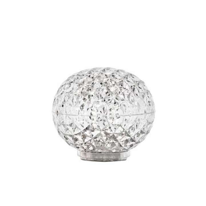 Priser på Kartell Mini Planet Battery Bordlampe Crystal - Transparent