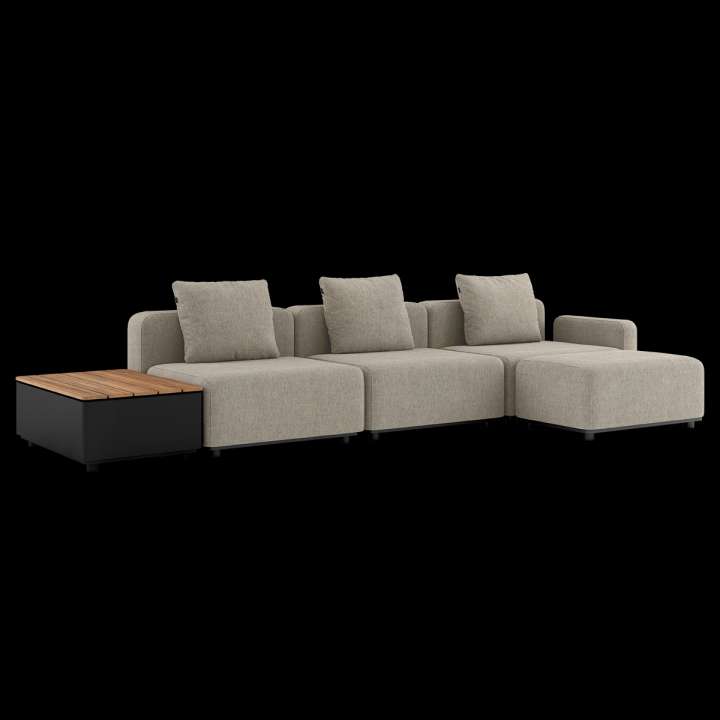 Priser på Cobana Lounge Sofa - 3 seater w/ Patio Storage Table