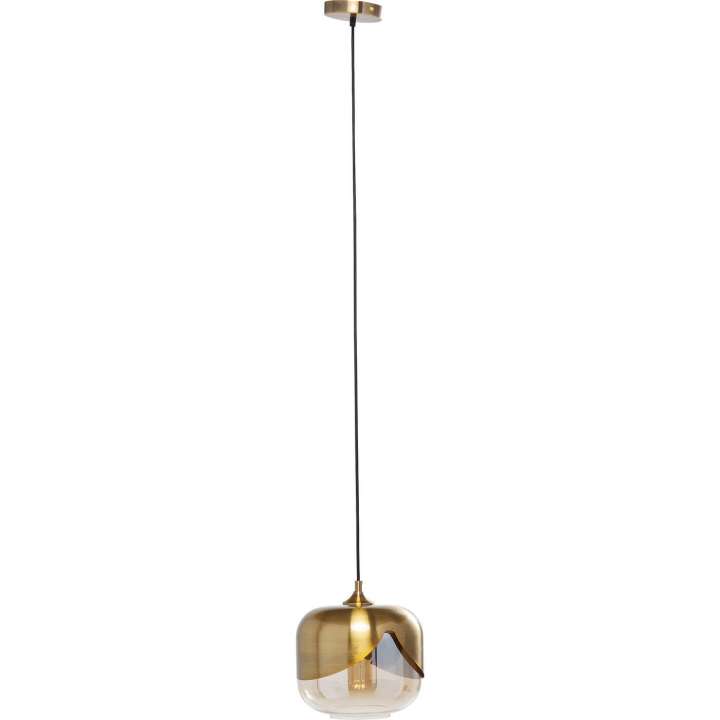 Priser på KARE DESIGN Golden Goblet loftlampe - farvet glas/messingbelagt stål, rund (Ø25)
