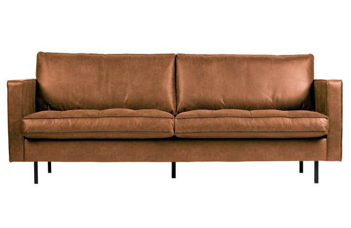 Priser på WOOOD Rodeo 2,5 pers. sofa - cognac stof