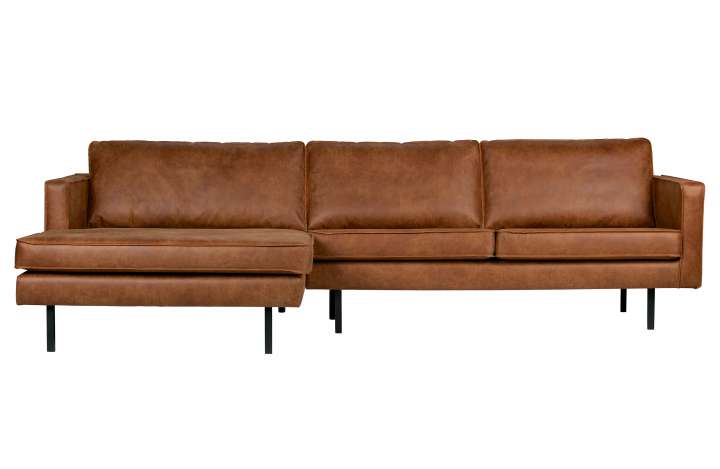 Priser på WOOOD Rodeo sofa, m. venstre chaiselong - cognac stof