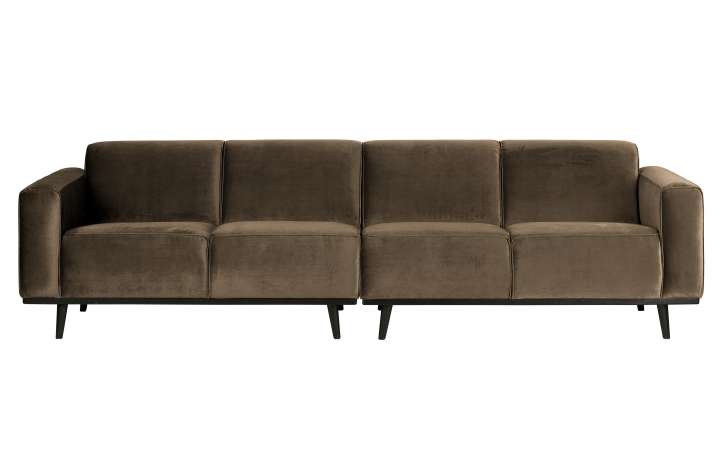 Priser på WOOOD Statement 4 pers. sofa - taupe fløjl