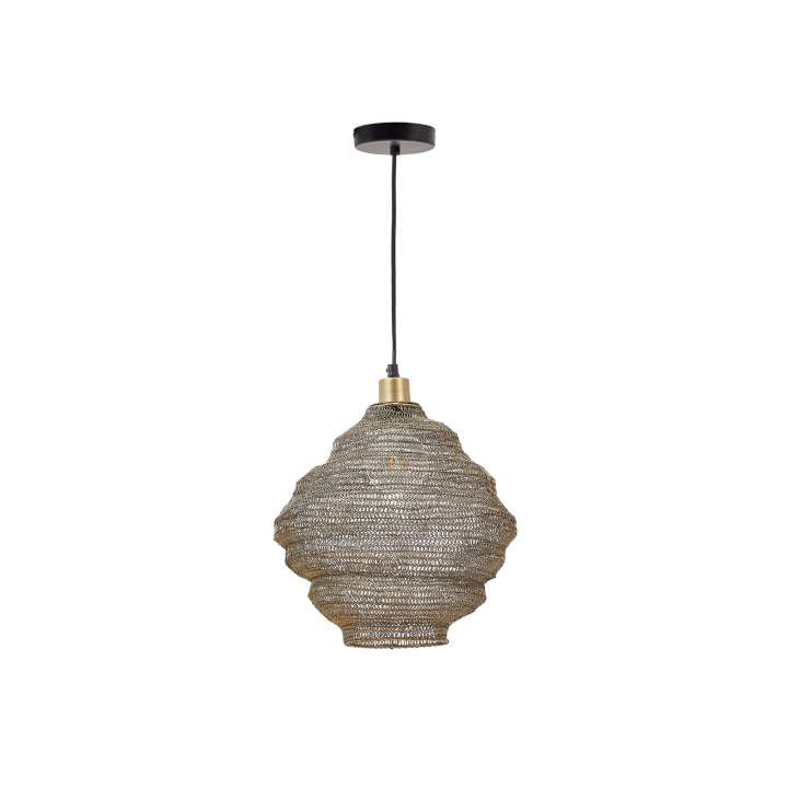 Priser på KAVE HOME Sarraco loftlampe, rund - guld jern (Ø30)