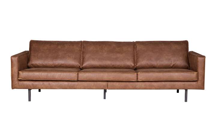 Priser på WOOOD Rodeo 3 pers. sofa - cognac stof