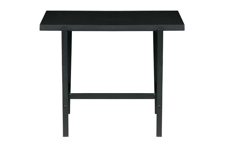 Priser på WOOOD Turn Around sidebord, vendbar bordplade - brun marmorlook/sort MDF og sort stål (50x44)