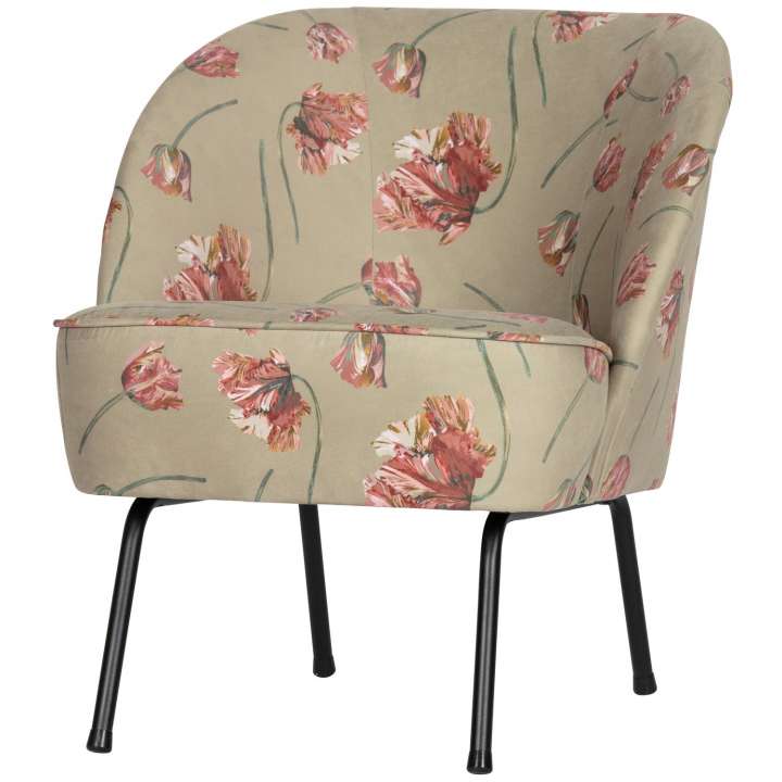 Priser på WOOOD Vogue lænestol, m. armlæn - Rococo Agave fløjl