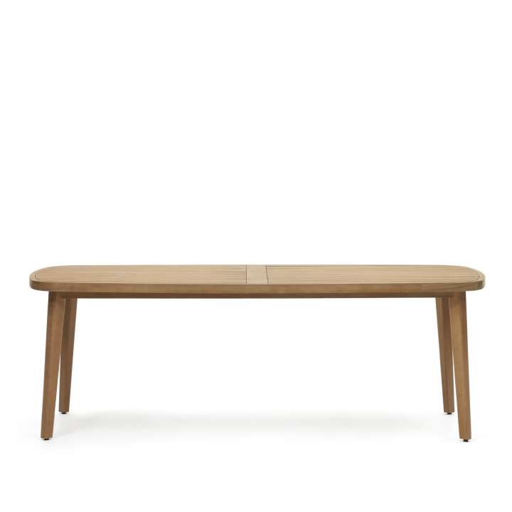 Priser på KAVE HOME Maset havebord, rektangulær - natur eukalyptustræ (220x100)