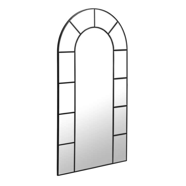 Priser på KAVE HOME Nediva vægspejl - sort metal og spejlglas (88x165)
