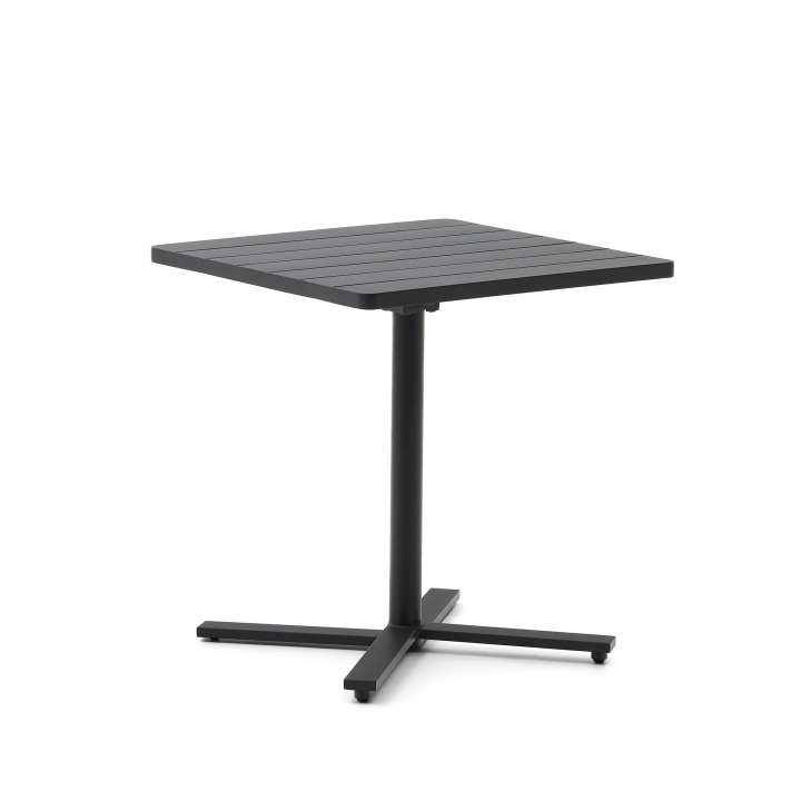 Priser på KAVE HOME Torreta havebord, kvadratisk, foldbar - mørkegrå aluminium (70x70)