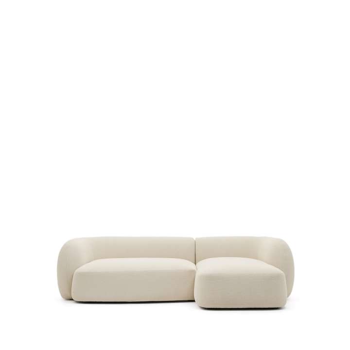 Priser på KAVE HOME Modular Martina 3. pers. sofa, m. højre chaiselong - creme chenille (B:287cm)