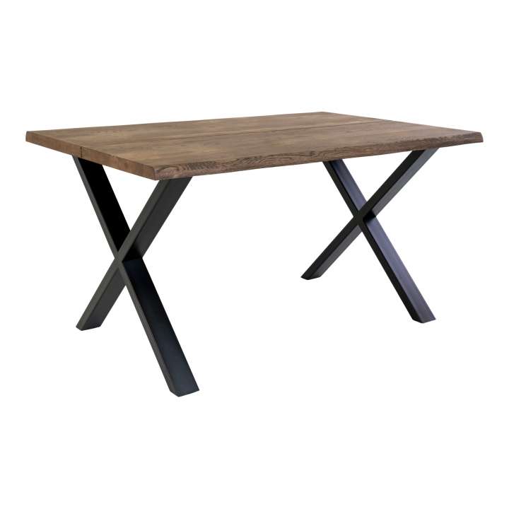 Priser på HOUSE NORDIC Toulon spisebord - brun egetræ og metal (140x95)