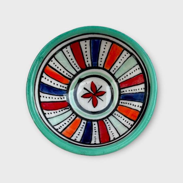 Priser på Marokkansk keramik skål - 8,5 cm. Mint tivoli