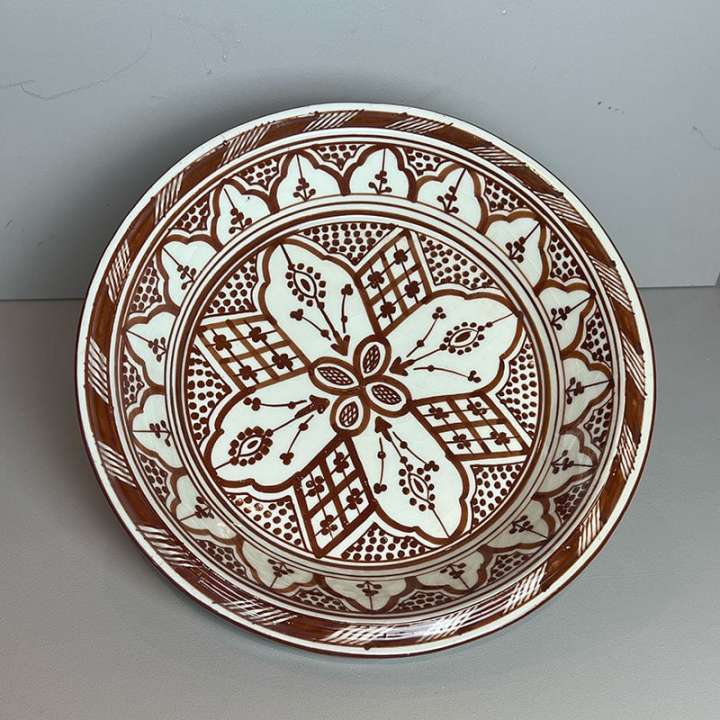 Priser på Marokkansk couscous fad - 28 cm Brun