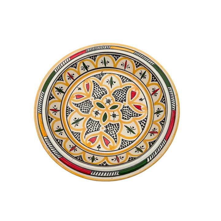 Priser på Marokkansk couscous fad - 28 cm Gul