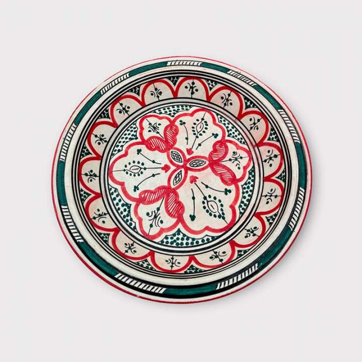 Priser på Marokkansk couscous fad - 28 cm Rød/Grøn