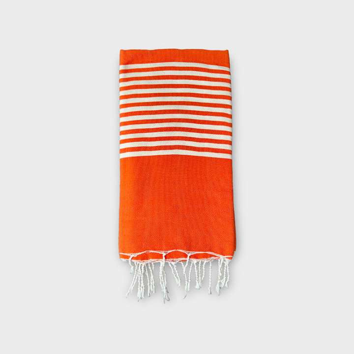 Priser på Marokkansk FOUTA hammamhåndklæde Orange