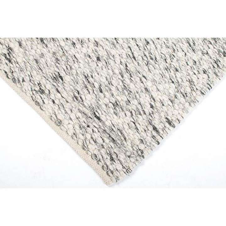 Priser på HC Tæpper Greenland - 100% uld - Light Grey - 80 x 150 cm.